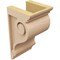 Ekena Millwork 5"W x 5"D x 10"H Wide Scroll Rough Cedar Woodgrain TimberThane Corbel, Primed Tan CORUR05X05X10SCRRCPR - alternate 4
